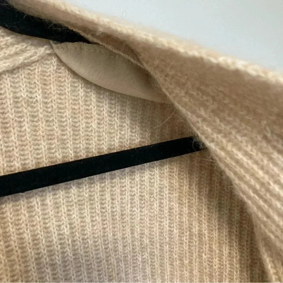 Jones New York merino wool lambswool angora rabbit  hair ribbed cardigan - Picture 3 of 5